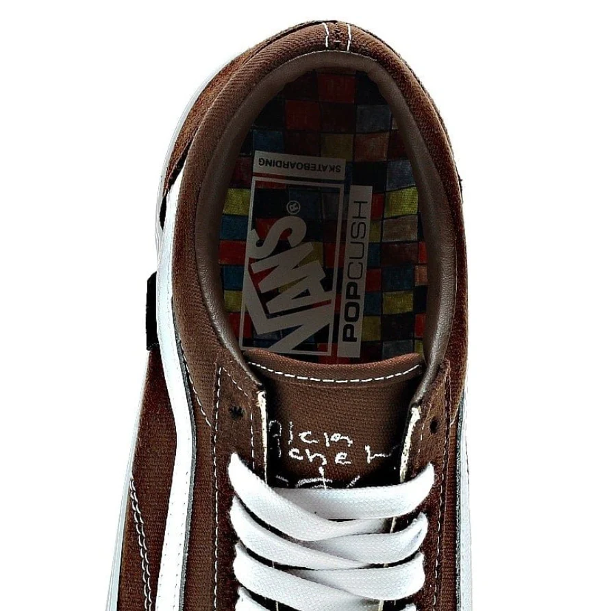 VANS SKATE OLD SKOOL NICK MICHEL BROWN / WHITE - Image 3
