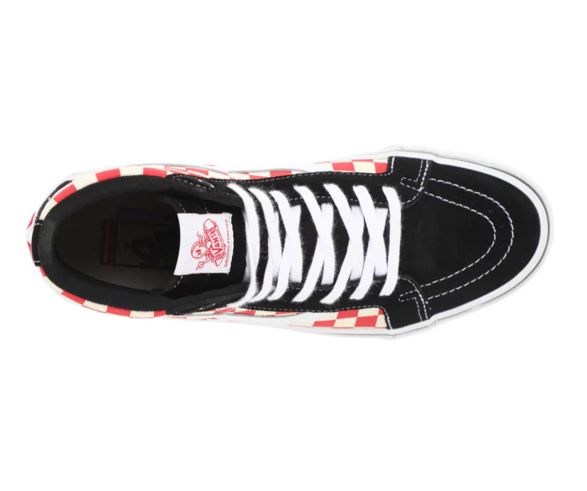 VANS SKATE SK8-HI REISSUE GROSSO '84 RED CHECKER - Image 4