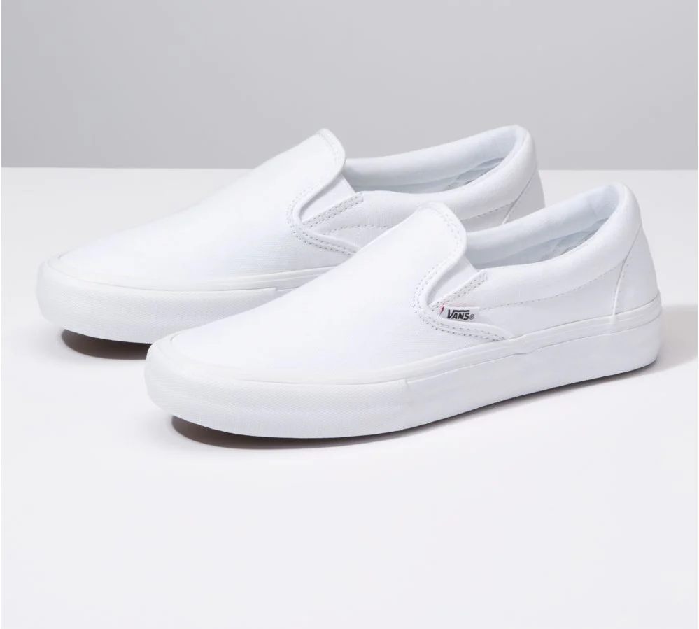 VANS SLIP ON PRO WHITE / WHITE - Image 3