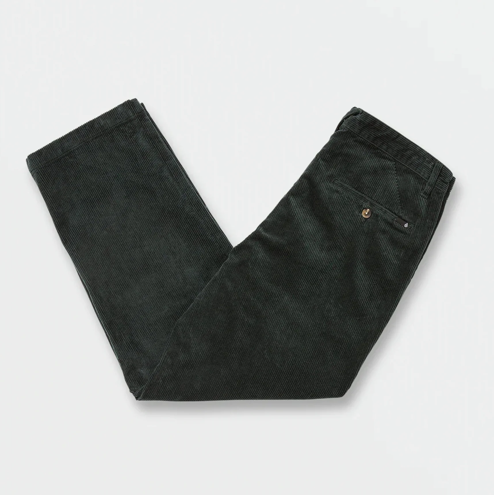 VOLCOM LOPEZ TAPERED CORDUROY PANTS CEDAR GREEN - Image 4