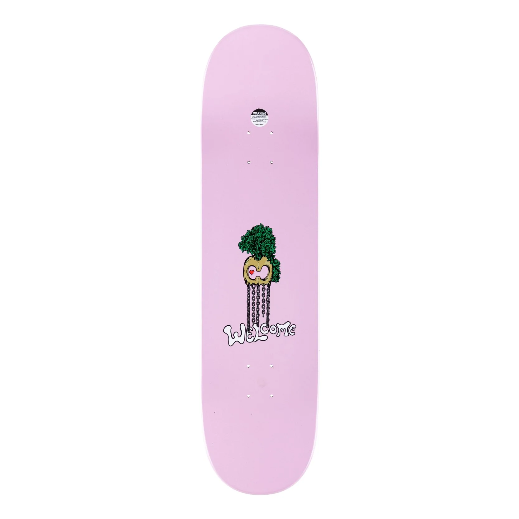 WELCOME MOCK "WAVE" ON ISLAND SHAPE PEARLESCENT PINK DIPPED - Image 4