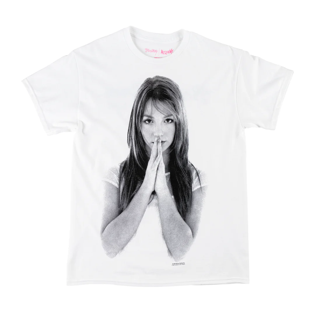 WELCOME X BRITNEY BELIEVE TEE WHITE
