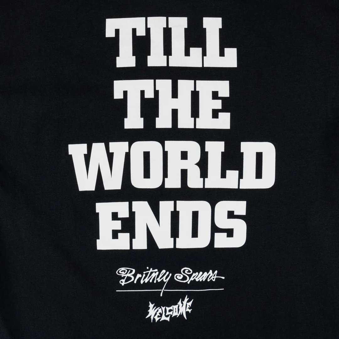 WELCOME X BRITNEY TILL THE WORLD ENDS TEE BLACK - Image 4