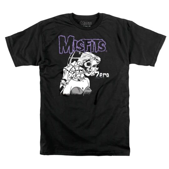 ZERO X MISFITS DIE DIE T-SHIRT BLACK